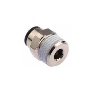 Legris LF3000 Series Straight Threaded Adaptor, R 38 Male to Push In 8 mm