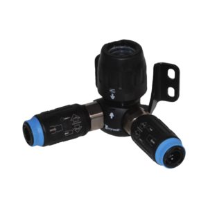 Transair® 2 Port 90° Wall Bracket with Coupler