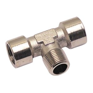 Transair® Male Stud Branch Tee, Female BSP Parallel, Male BSP Taper