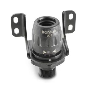Transair® ข้อต่อสตัดตัวผู้พร้อมเพลทยึด เกลียว BSPT [WS]