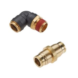 Air Brake D.O.T. composite & brass push-to-connect fittings - PTC & PTCR