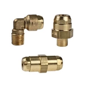 LF 6100 Brass Push-In Fittings for Lubrication and Vacuum Systems