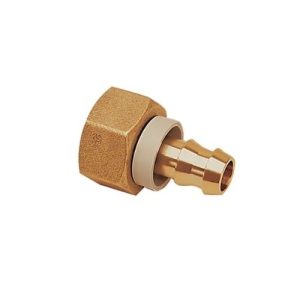Quick-Acting Barbed Fitting With Brass Female Compression Fitting