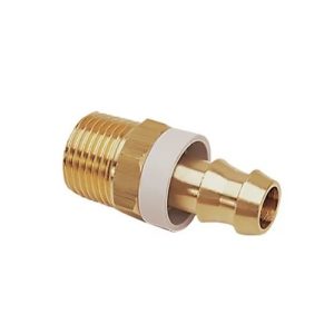 Quick-Acting Barbed Fitting With Brass Male BSPT Thread
