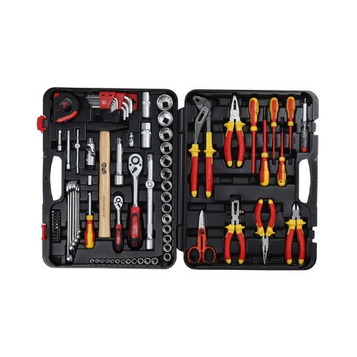 RS PRO 88 Piece Electrician Tool Kit Tool Kit with Case VDE_1000V Approved